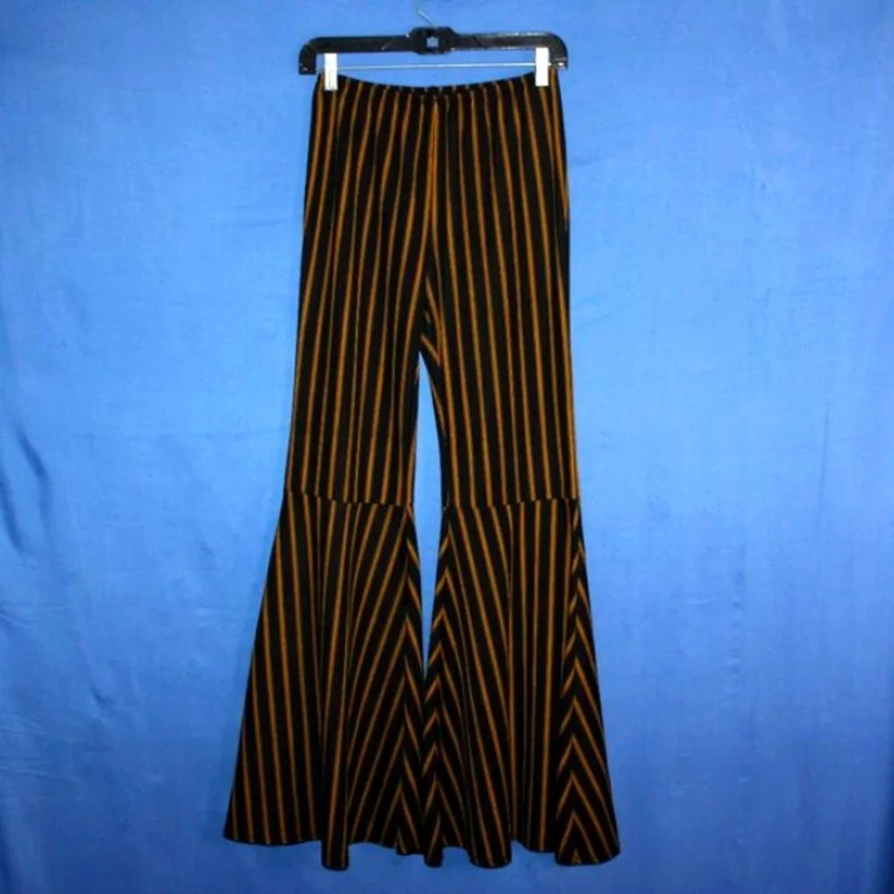 VAMP Vintage Stripe Flare Pants Wide Leg Medium - Picture 1 of 7